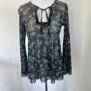 Anthropologie Weston Wear Shear tie Top size small